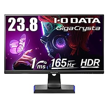 【中古】（非常に良い）IODATA ゲーミングモニター 23.8インチ FHD 1080p GigaCrysta 165Hz 1ms ADSパネル (PS5/AMD FreeSync/HDMI×3/DisplayPort/スピーカー付/高さ調