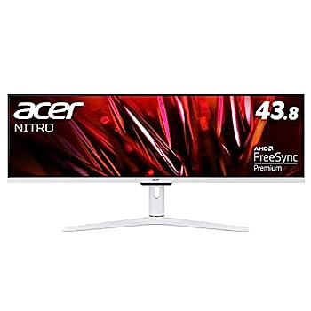 【中古】（非常に良い）Acer ウルトラワイドモニター Nitro XV431CPwmiiphx 43.8インチ IPS 非光沢 DFHD 1ms(VRB) 120Hz(Displayport) 60Hz(HDMI) AMD FreeSync Premium
