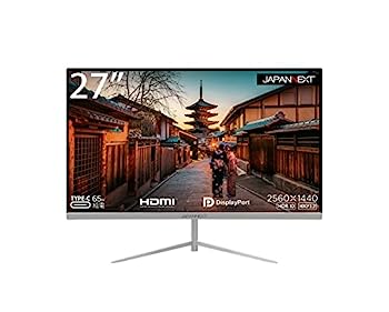 【中古】（非常に良い）JAPANNEXT 27型WQHD、Type-C 65W給電対応液晶モニターJN-T27WQHD-C65W USB PD USB-C