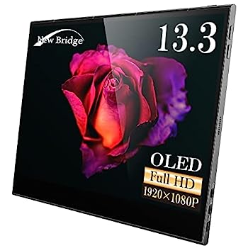 【中古】New Bridge 有機ELフルハイビジョンモバイルモニター 13.3インチ 日本メーカーによる・サポート NB-EL133BL