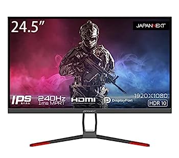 【中古】（非常に良い）JAPANNEXT 24.5型IPS フルHDパネル搭載240Hz対応ゲーミングモニター JN-IPS245FHDR240 HDMI DP