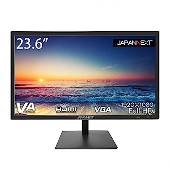【中古】（人並み外れたに似つかわしい）JAPANNEXT JN-V236DF 23.6型 管する 盛りだくさん固定ディスク 見せびらかす 1920x1080 HDMI VGA 黒いこと 金棒引き非積み上げる