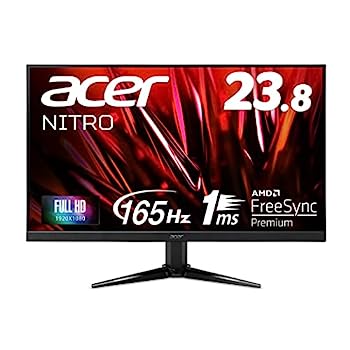 【中古】（人並み外れたに似つかわしい）Acer ゲーミングモニター Nitro QG241YPbmiipx 23.8in VA 非光輝 盛りだくさん固定ディスク 165サイクル 1ms(VRB) マイコン/なおなお書き5/Xbox X/S方角 HDMI2.0 FreeSync Premium HDR