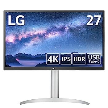 【中古】LG モニター ディスプレイ 27UP550N-W 27インチ/4K/HDR/IPS/アンチグレア/USB Type-C,HDMI×2,DisplayPort/FreeSync/高さ調節,ピボット対応 /3年