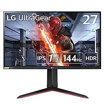 【中古】（非常に良い）LG ゲーミングモニター UltraGear 27GN60R-B 27インチ/フルHD/IPS/144Hz/1ms(GTG)/G-SYNC Compatible,FreeSync Premium/HDR/HDMI×1,DP/3年安心