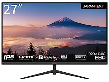 【中古】（非常に良い）JAPANNEXT 27インチIPSパネル搭載 フルHD液晶モニター JN-IPS270FLFHD-C HDMI USB-C(15W給電）