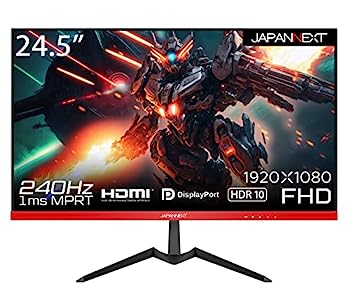 【中古】（非常に良い）JAPANNEXT 24.5インチ 240Hz対応ゲーミングモニター JN-245VG240FLFHDR HDMI DP