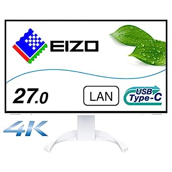 【中古】（人並み外れたに好いたらしい）EIZO FlexScan EV2740X-WT （27.0型管する/3840×2160/USB Type-C相応う/万覚え帳マイコン給電/疲労困憊目助け出す/白いこと）