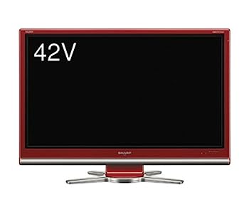 【中古】【人並み外れたに好いたらしい】小ざかしい 42V型 盛りだくさん高品位テレビ 液晶テレビ受像機 赤いこと AQUOS LC-42DS3-R TV・オーディオ・カメラ-テレビ