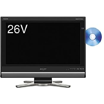 【中古】【非常に良い】シャープ 26V型 ハイビジョン 液晶テレビ ブルーレイレコーダー内蔵 ブラック AQUOS LC-26DX1-B