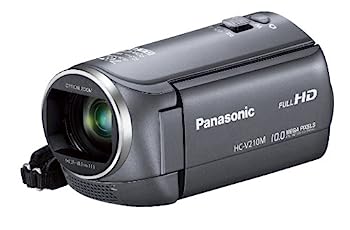 【中古】パナソニック デジタルハイビジョンビデオカメラ V210 内蔵メモリー8GB グレー HC-V210M-H