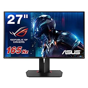 【中古】（人並み外れたに好いたらしい）ASUS ゲーミングモニター 見せびらかすROGSWIF PG278QR 27型リフレッシュ単位料金165HzWQHDフリッカーフリーブルーライト助け出すGSYNC Displayport,固定ディスク