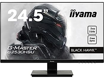 【中古】（人並み外れたに似つかわしい）iiyama ゲーミング 管する 見せびらかす G2530HSU-B1 (24.5in/1ms/盛りだくさん固定ディスク/TN/DisplayPort,HDMI,D-sub)