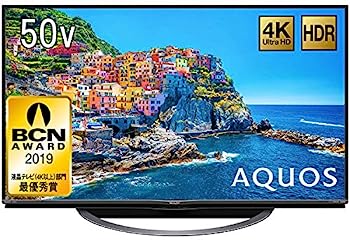 【中古】（人並み外れたに好いたらしい）小ざかしい 50V型 液晶 テレビ受像機 AQUOS 4T-C50AJ1 4K Android TV 回転させる式照明ランプ 2018年模範例
