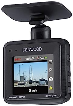【中古】（非常に良い）ケンウッド ドライブレコーダー DRV-340 Full HD ノイズ対策済 夜間画像補正 LED信号対応 専用SDカード(16GB)付 Gセンサー 衝撃録画 駐車監視機｜IINEX