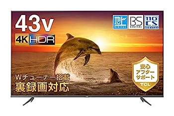 【中古】TCL 43V型 4K対応 液晶テレビ 43K601U HDR搭載 鮮やかな色彩 ダブルチューナー搭載 外付けHDD裏番組録画対応 スタイリッシュデザイン 4.5~6畳 視|IINEX