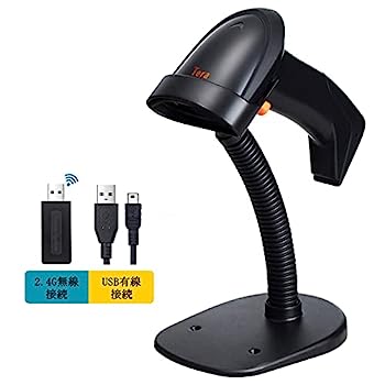 【中古】Tera ワイヤレスバーコードリーダー 1度合い吊りひも 有線/2.4G無線電話相応う 弾丸道路読取 JAN吊りひも NW-7 ISBN CODE39 照明ランプ付き添い人 複数形の走査流行り物