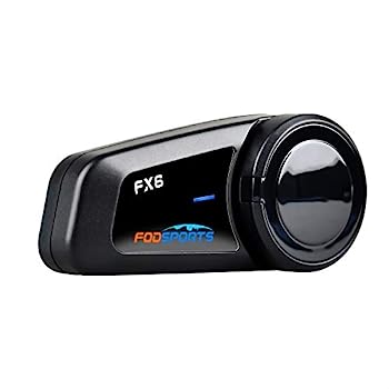 【中古】(非常に良い)FODSPORTS バイク用 インカム FX6 6人同時通話 Bluetooth5.0 FMラジオ インターコム通信自動復帰 HI-FI音質 防水インカム 12時間連続使用 1000M|IINEX