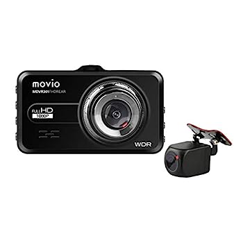【中古】（非常に良い）movio 前後FULLHD撮影対応 ドライブレコーダー MDVR301FHDREAR