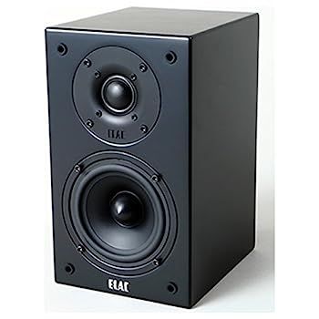 【中古】エラック 2ウェイ・バスレフ・ブックシェル型サテン・ブラック「ペア」ELAC BS72