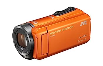 【中古】JVC KENWOOD JVC ビデオカメラ EVERIO 防水 防塵 内蔵メモリー32GB オレンジ GZ-R300-D|IINEX