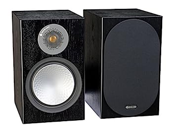 【中古】（人並み外れたに似つかわしい）モニターオーディオシルバー100?Bookshelf Speakerブラックオークペア