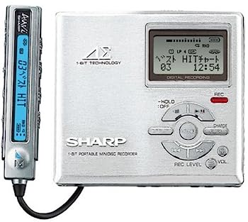 【中古】SHARP アウヴィ MD-DR7-S MD電気蓄音機 (しろがね色)