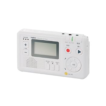 【中古】Logitec かんたん ポータブルICラジオレコーダー AMFM対応 予約録音 ワンタッチ録音・再生可 LIC-RR100|IINEX