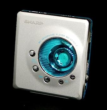 【中古】SHARP 小ざかしい MD-ST700-Z 青緑色 ポータブルミニディスクプレーヤー MDLP相応う （携帯型MD楽器演奏者/MD生まれ変わり専用機/MDウォークマン）