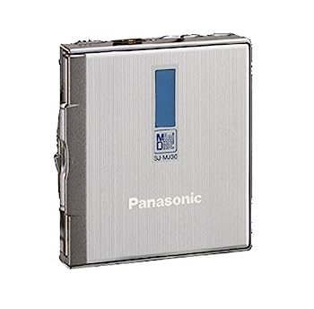 【中古】Panasonic パナソニック SJ-MJ30-S しろがね色 携帯型MD電気蓄音機 MDLP非相応う （MD生まれ変わり専用機）