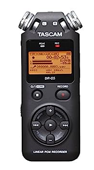 【中古】TASCAM リニアPCM/ICレコーダー 24bit/96kHz対応 無指向性ステレオマイク搭載 ブラック DR-05 VERSION2