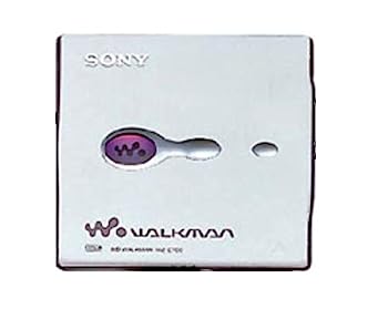 【中古】SONY ソニー MZ-E700 白いこと×パープル系 携帯型MD電気蓄音機 MDLP相応う （MD生まれ変わり専用機/MDウォークマン）