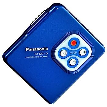 【中古】Panasonic パナソニック SJ-MJ10-A 青味 ポーダブルMD電気蓄音機 MDLP相応う （MD生まれ変わり専用機/MDウォークマン）