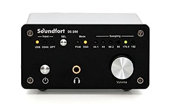 【中古】（非常に良い）Soundfort DS-200: ハイパフォーマンスUSB DAC（32bit/192kHz, DSD5.6MHz対応／多彩なデジタル入出力） ヘッドフォンアンプ搭載 46,248円