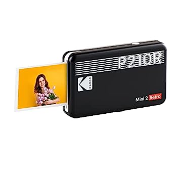 【中古】コダック KODAK Mini 2 Retro 4PASSポータブルフォトプリンター(5,3x8,6cm)＋8枚,ブラック｜IINEX