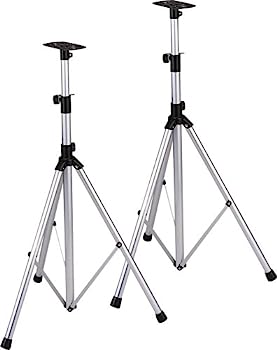 【中古】KC スピーカースタンド 2本組 軽量アルミ製 SPS-200/AL (ソフトケース付)｜IINEX
