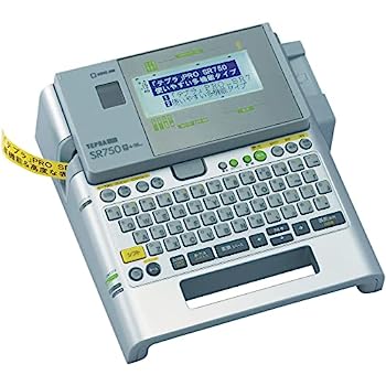 【中古】（非常に良い）キングジム モノクロ ラベルライター「テプラ」PRO SR750 シルバー
