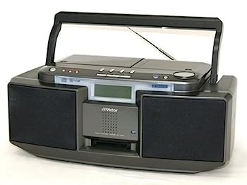 【中古】Victor ビクター JVC RC-T1MD-B ブラック CD-MDポータブルシステム Clavia クラビア （CD/MDデッキ）（ラジカセ形状）