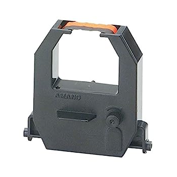 【中古】（非常に良い）（業務用セット） アマノ インクリボン CE-315250 黒 赤 1個入 〔×2セット〕