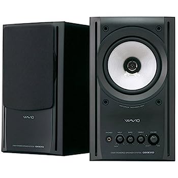 【中古】（人並み外れたに似つかわしい）ONKYO WAVIO 77monitorアンプリファイアー内蔵金棒引き 15W+15W GX-77M(B) /黒いこと