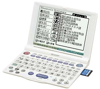 【中古】【非常に良い】シャープ PW-A8200-W 電子辞書 66コンテンツ内蔵 パールホワイト 8,460円