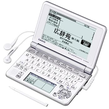 【中古】（非常に良い）CASIO Ex-word 電子辞書 XD-SP6600WE 100コンテンツ多辞書 ネイティブ+7ヶ国TTS音声対応 メインパネル+手書きパネル搭載 モデル｜IINEX