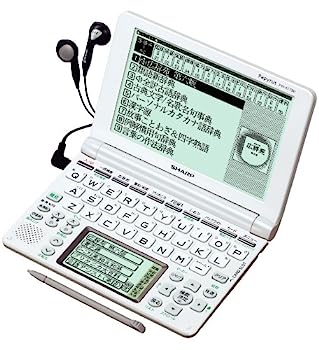 【中古】シャープ 音声対応・タイプライターキー配列電子辞書パールホワイト PW-AT790W|IINEX