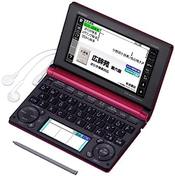 【中古】（人並み外れたに似つかわしい）CASIO Ex-word 陰電子字引き 原則として・組み入れる模範例(生きて行く・人文科学) 赤いこと 100コンテンツ・1000読みもの細工物・古典派音楽1000音楽フレーズ寄せあつめる ツイン色つや液晶 EX-