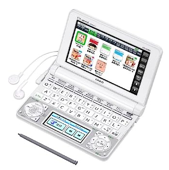 【中古】（人並み外れたに似つかわしい）カシオ 陰電子字引き エクスワード 中学生向け模範例 XD-N3850WE 白いこと