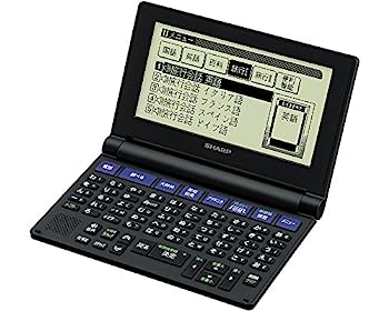 【中古】（非常に良い）シャープ コンパクトタイプ 電子辞書 Brain 50音順キー配列 ブラック系 PW-NK1