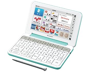 【中古】（非常に良い）シャープ カラ―電子辞書 Brain 中学生モデル グリーン系 PW-SJ4-G