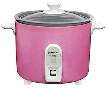【中古】(非常に良い)パナソニック 炊飯器 1.5合 1人用炊飯器 自動調理鍋 ミニクッカー ピンク SR-MC03-P|IINEX