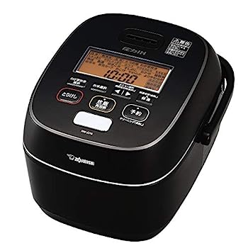 【中古】（人並み外れたに似つかわしい）象印 炊飯器 5.5合 剪断応力IH式 限界炊き 金物厚地の外套豪熱羽釜 保温40第四次元 黒いこと NW-JU10-BA