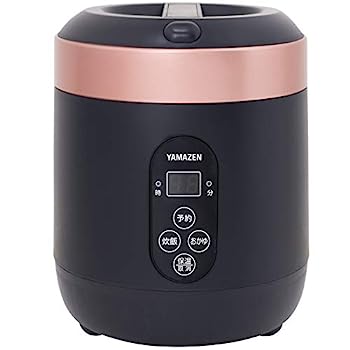 【中古】（非常に良い）[山善] 炊飯器 0.5~1.5合 マイコン式 小型 ひとり暮らし用 ミニ ライスクッカー おかゆモード搭載 保温 予約機能 ブラック YJG-M150(B) 9,530円